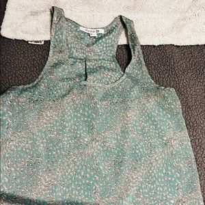 Fun patterned T-back tank